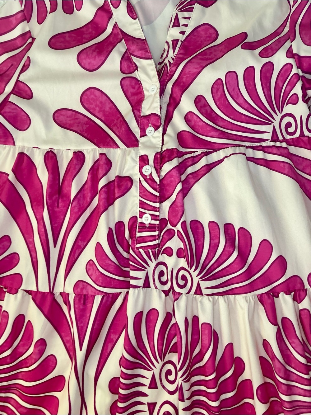 SundayUp Magenta & White Print Dress - Picture 14 of 16